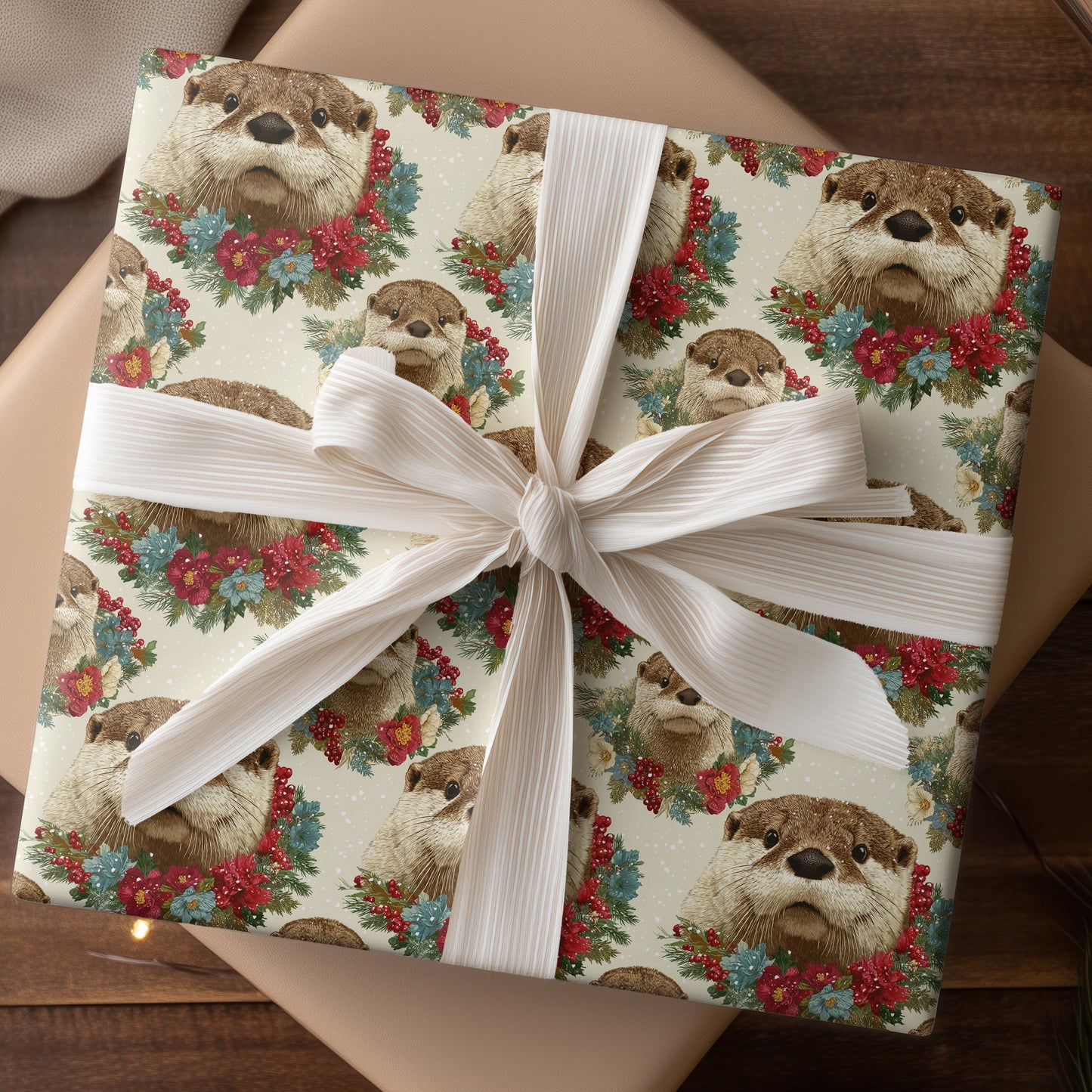 Winter's Curious Otter Bloom