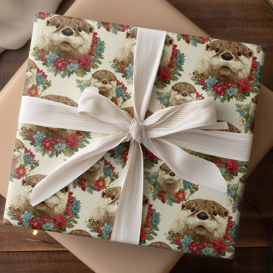 Winter's Curious Otter Bloom