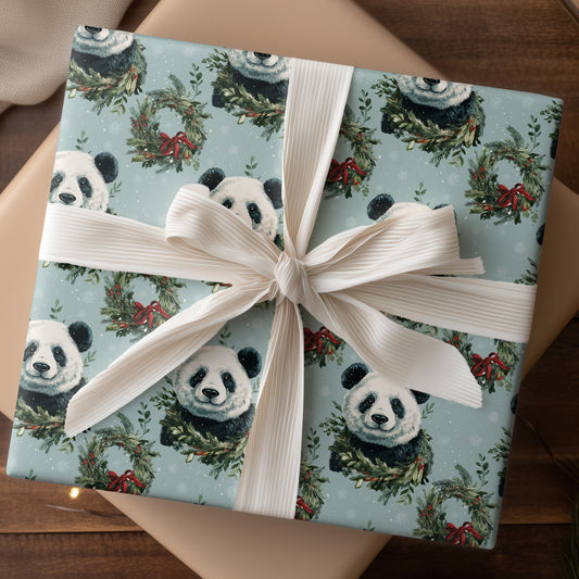 Winter's Playful Panda Parade