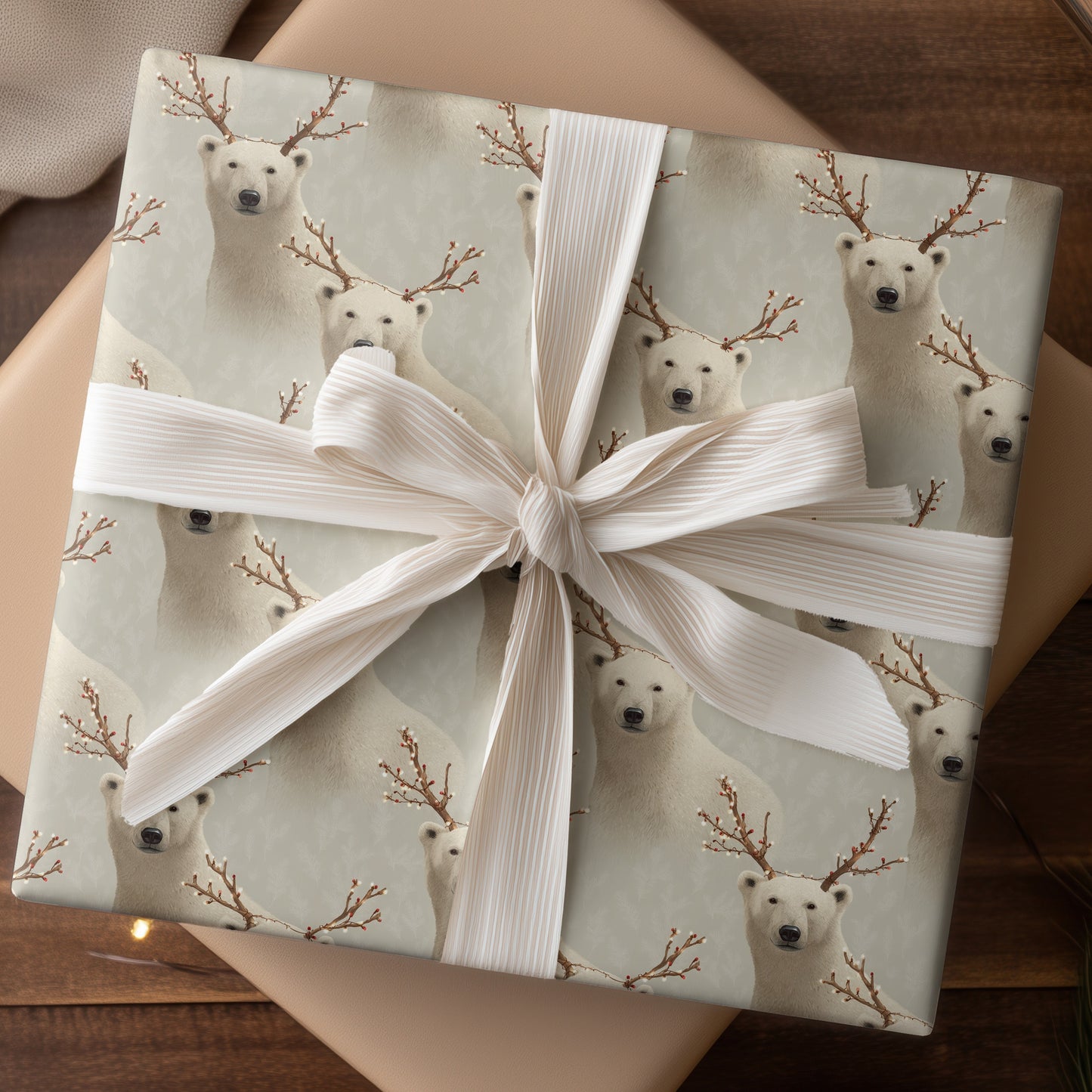 Winter's Luminous Antler Bearers