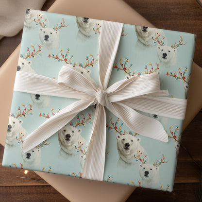 Polar Bears Celebrate Festive Lights