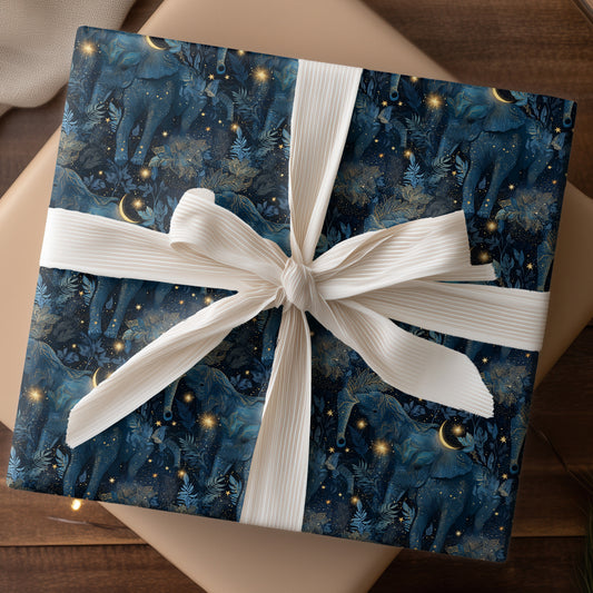 Celestial Elephants Drift Through Midnight