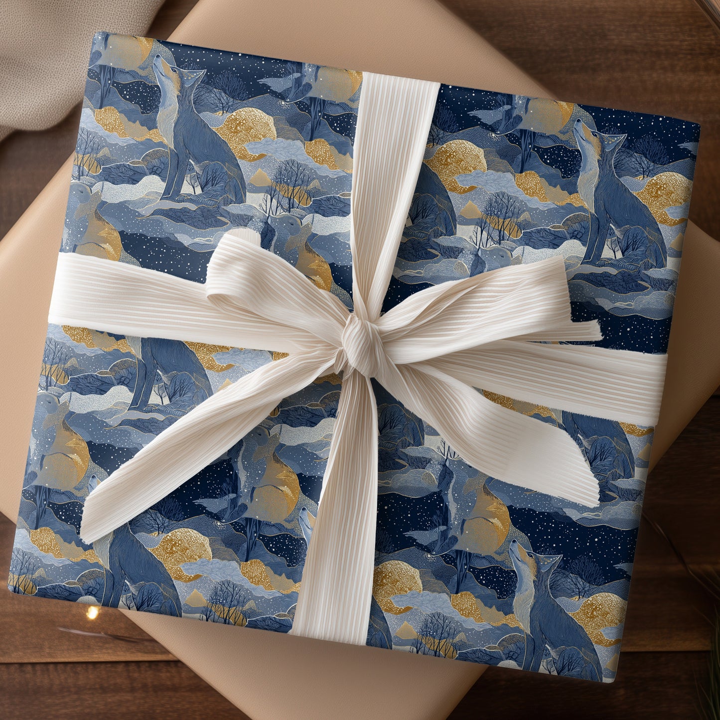 Starlit Wolf Calls Midnight's Song