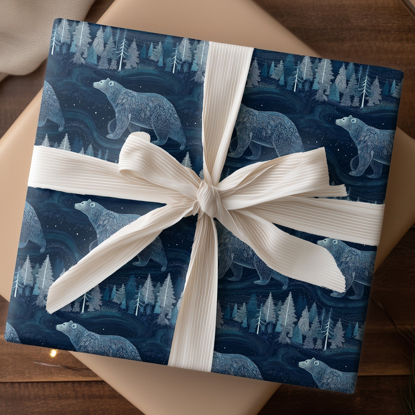 Midnight's Silent Forest Wanderer