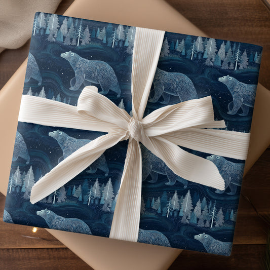 Midnight's Silent Forest Wanderer