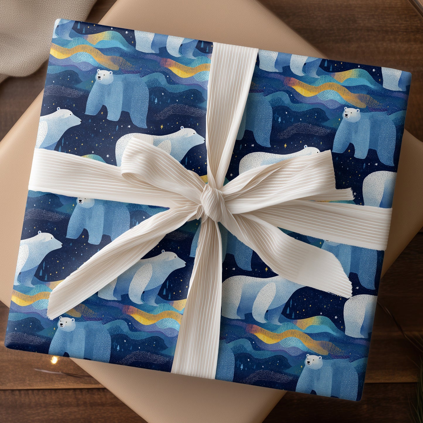 Polar Bears Dance Through Midnight Waves