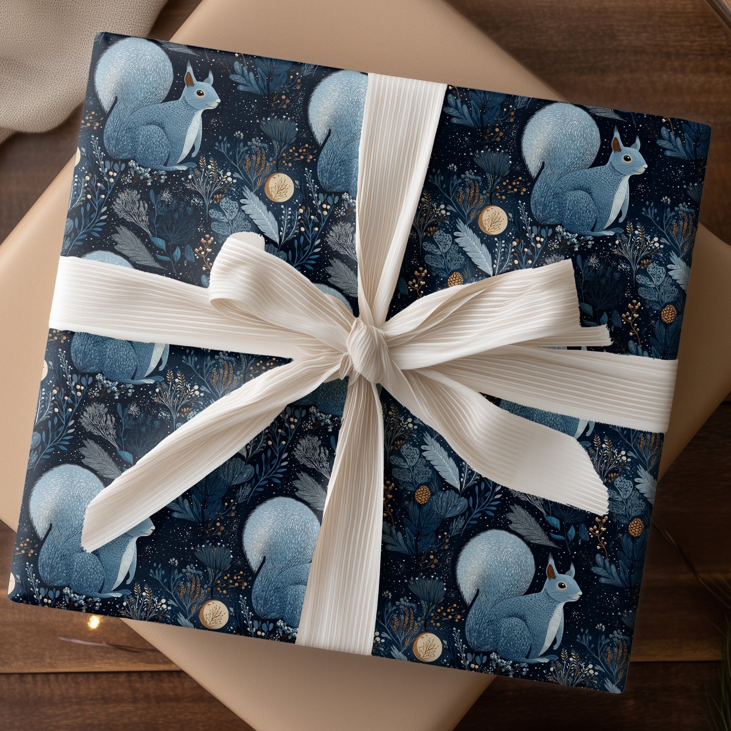 Midnight Acorns And Silver Fur