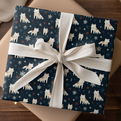 Arctic Foxes Dance Through Snowfall