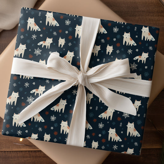 Arctic Foxes Dance Through Snowfall