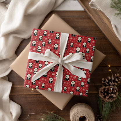 Panda Snowfall Symphony