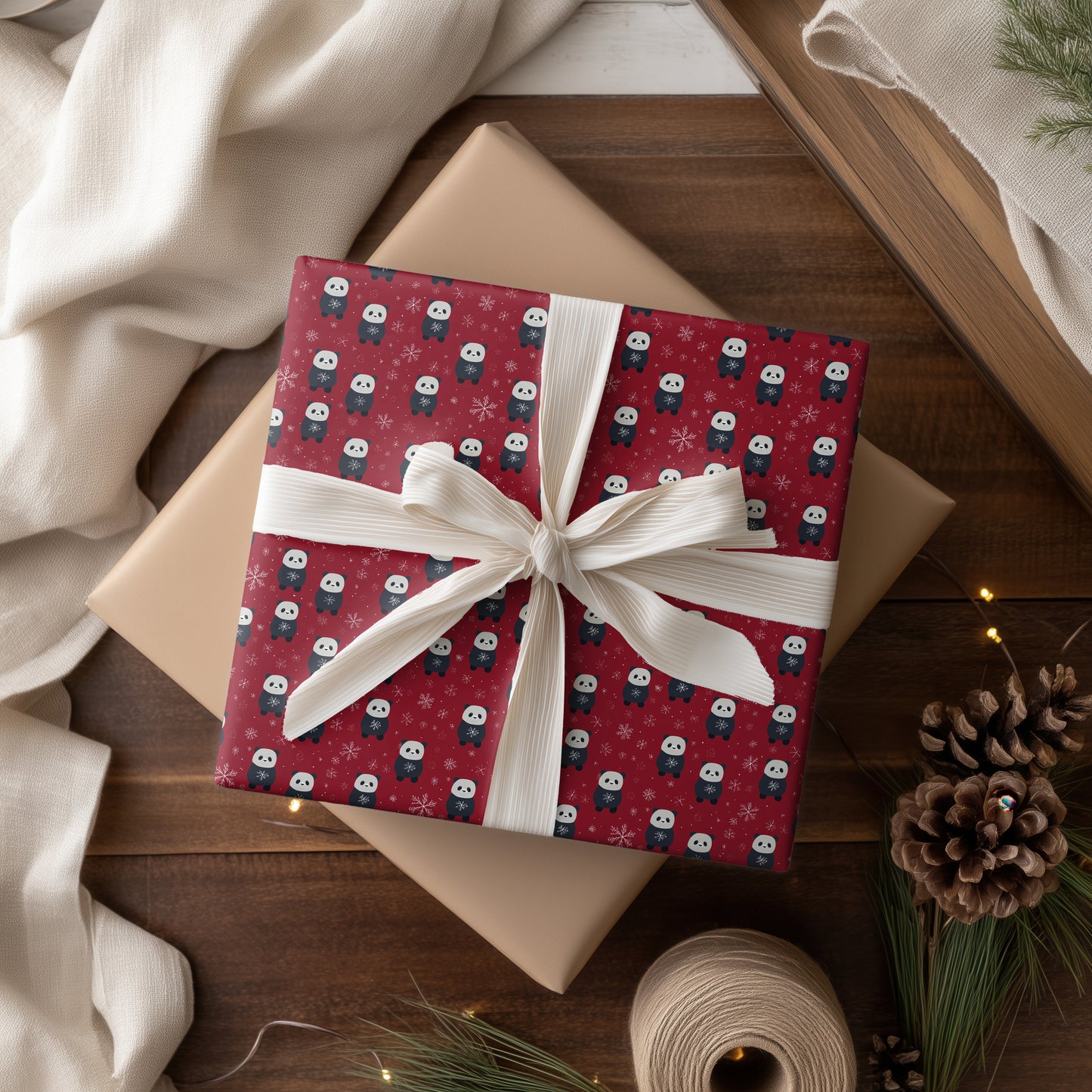 Pandas Dance Through Winter's Heart