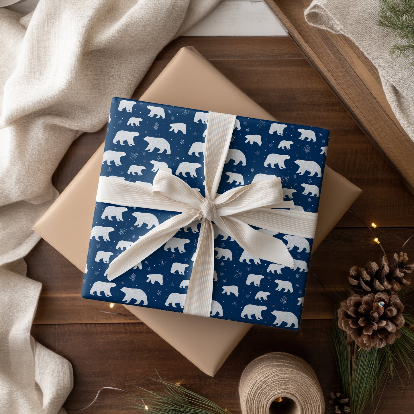 Arctic Wanderers Under Starlit Skies