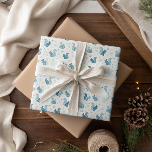 Winter's Playful Squirrel Symphony