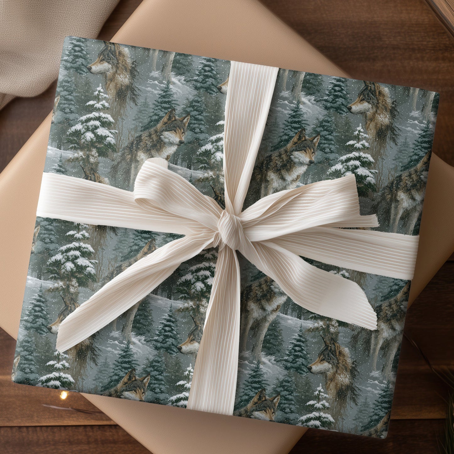 Wolves Pause Between Snowfall's Breath