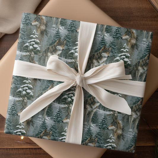 Wolves Pause Between Snowfall's Breath