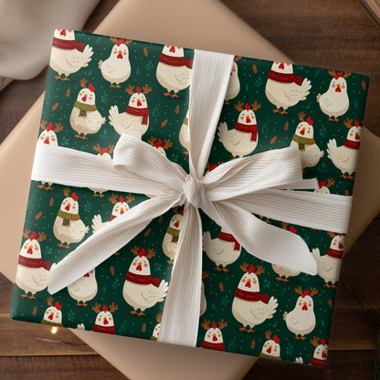 Cozy Chickens Wear Winter's Colors