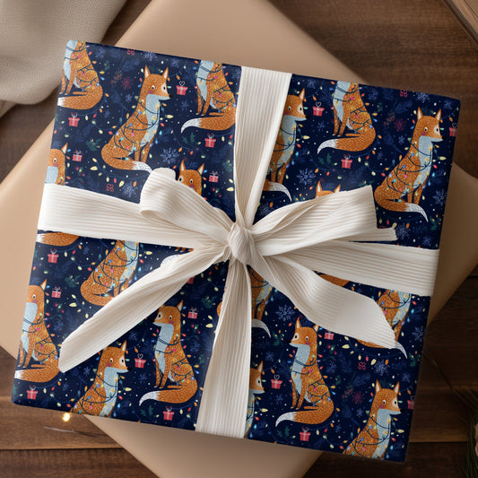 Frolicking Foxes' Enchanted Winterscape