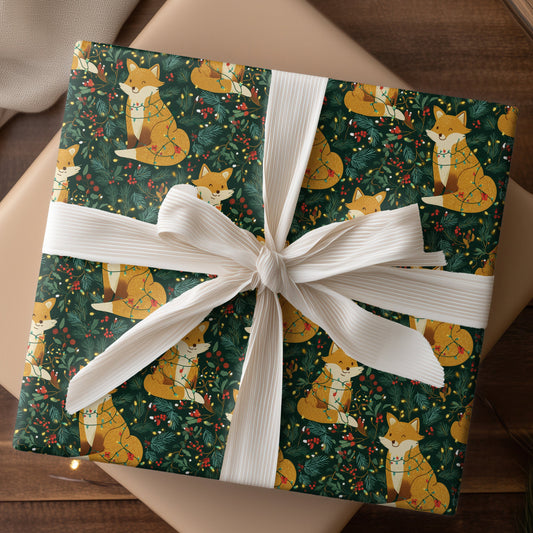 Foxes Dance In Winter's Glow