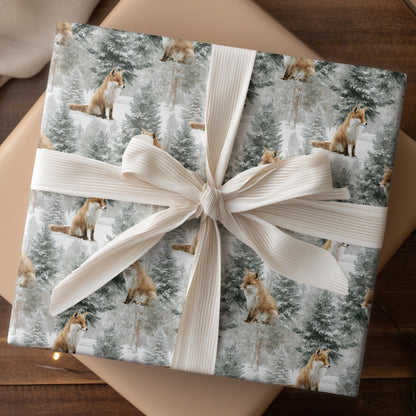 Foxes Wait Where Snowflakes Gather