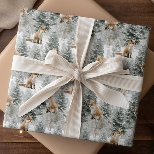 Foxes Wait Where Snowflakes Gather