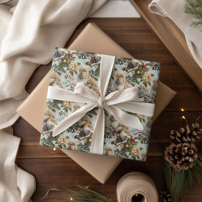 Winter's Playful Primate Companions