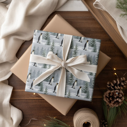 Cold Companions Between Snowy Pines