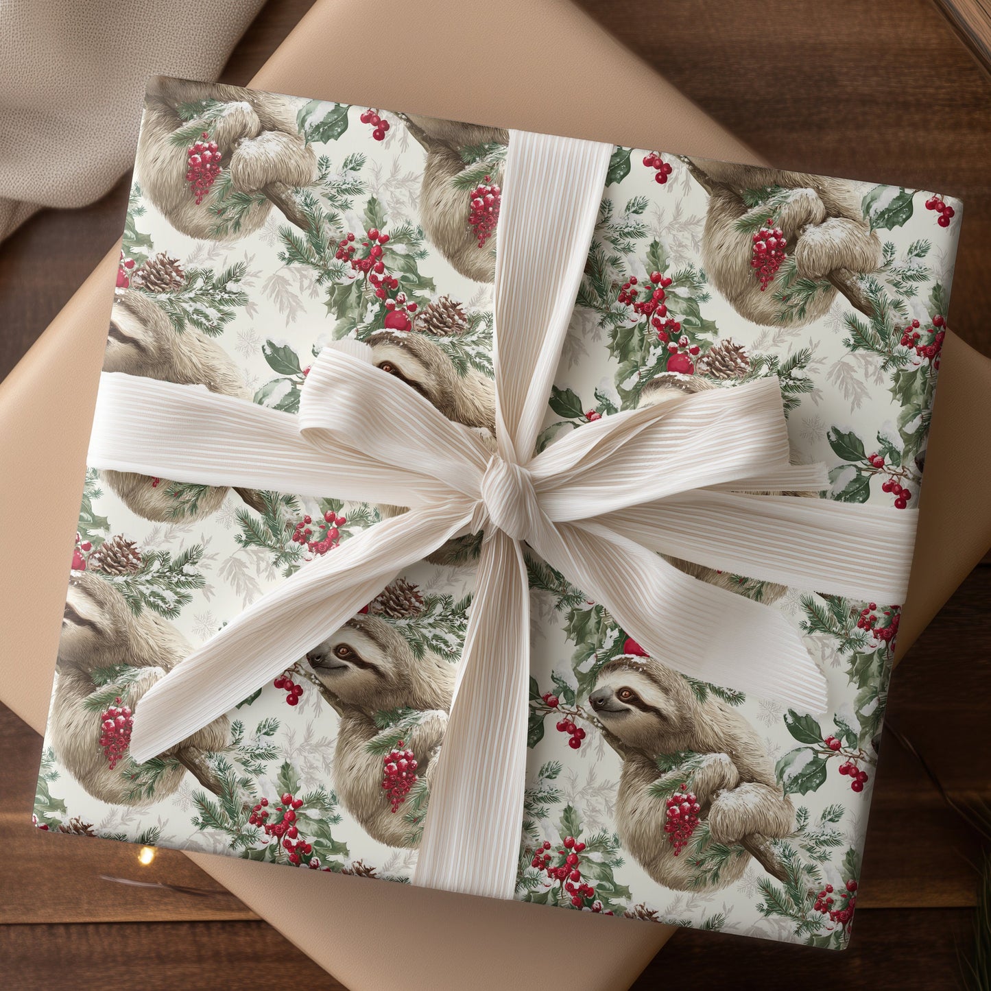 Winter's Soft Fur Holds Berries