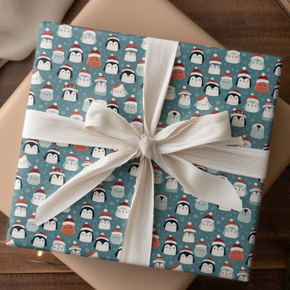 Winter's Playful Penguin Parade