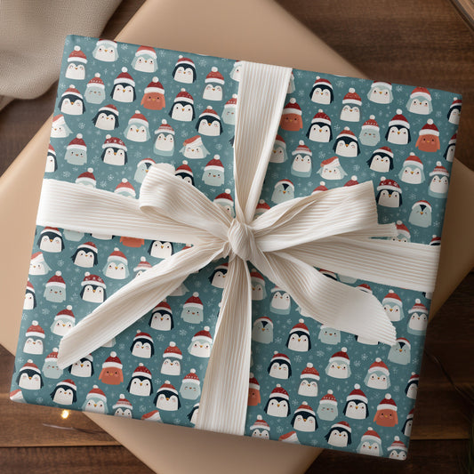 Winter's Playful Penguin Parade