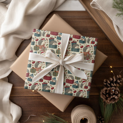 Hedgehogs Unwrap Winter's Delight