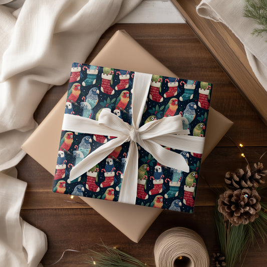 Holiday Parrots Spread Festive Cheer