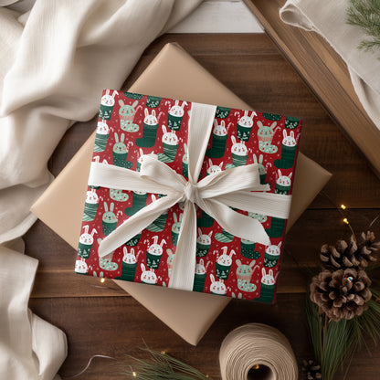 Cozy Bunnies Hide From Winter's Chill