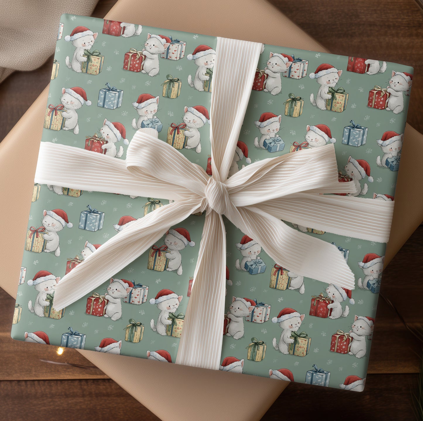 Kittens Unwrap Winter's Tender Joy