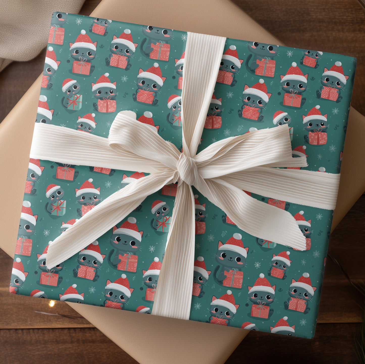 Merry Cats Wrap Holiday Cheer