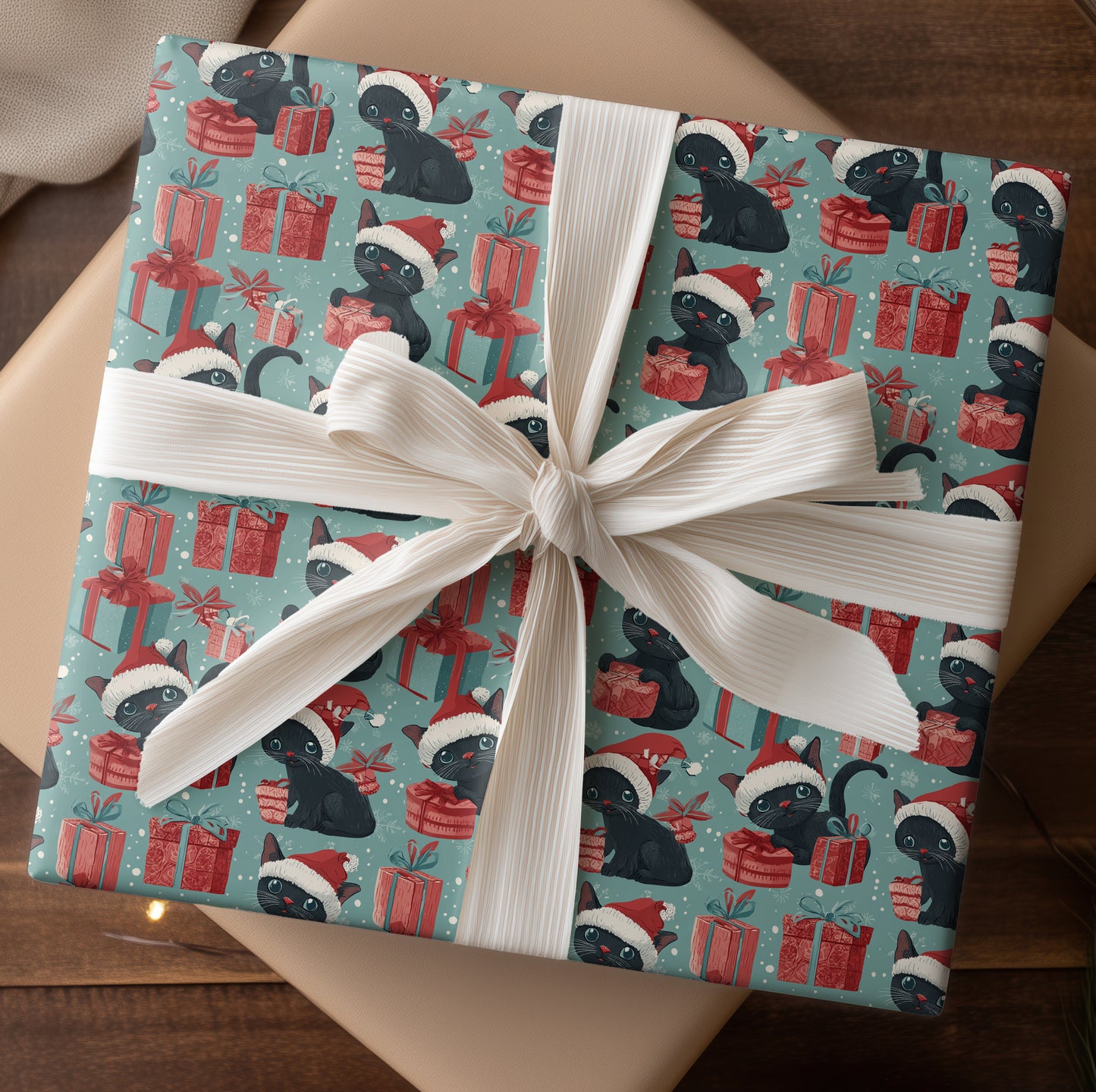 Mischievous Cats in Winter Wonderland