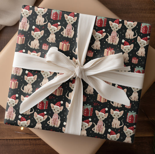 Mischievous Feline Yuletide Reverie