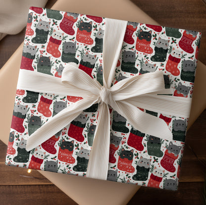 Cozy Cats Warm Christmas Stockings