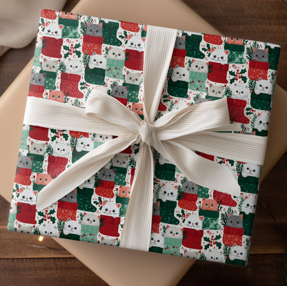 Cozy Cats Tucked In Holiday Socks