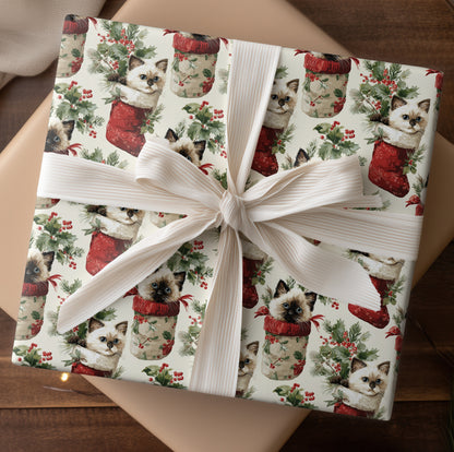 Kittens Tucked In Holiday Cheer