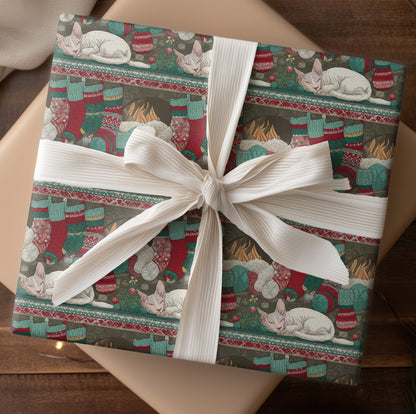 Purrs Beside Winter's Warm Hearth