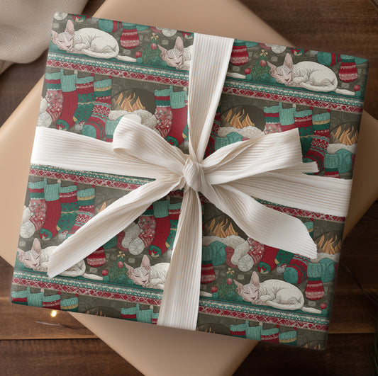 Purrs Beside Winter's Warm Hearth