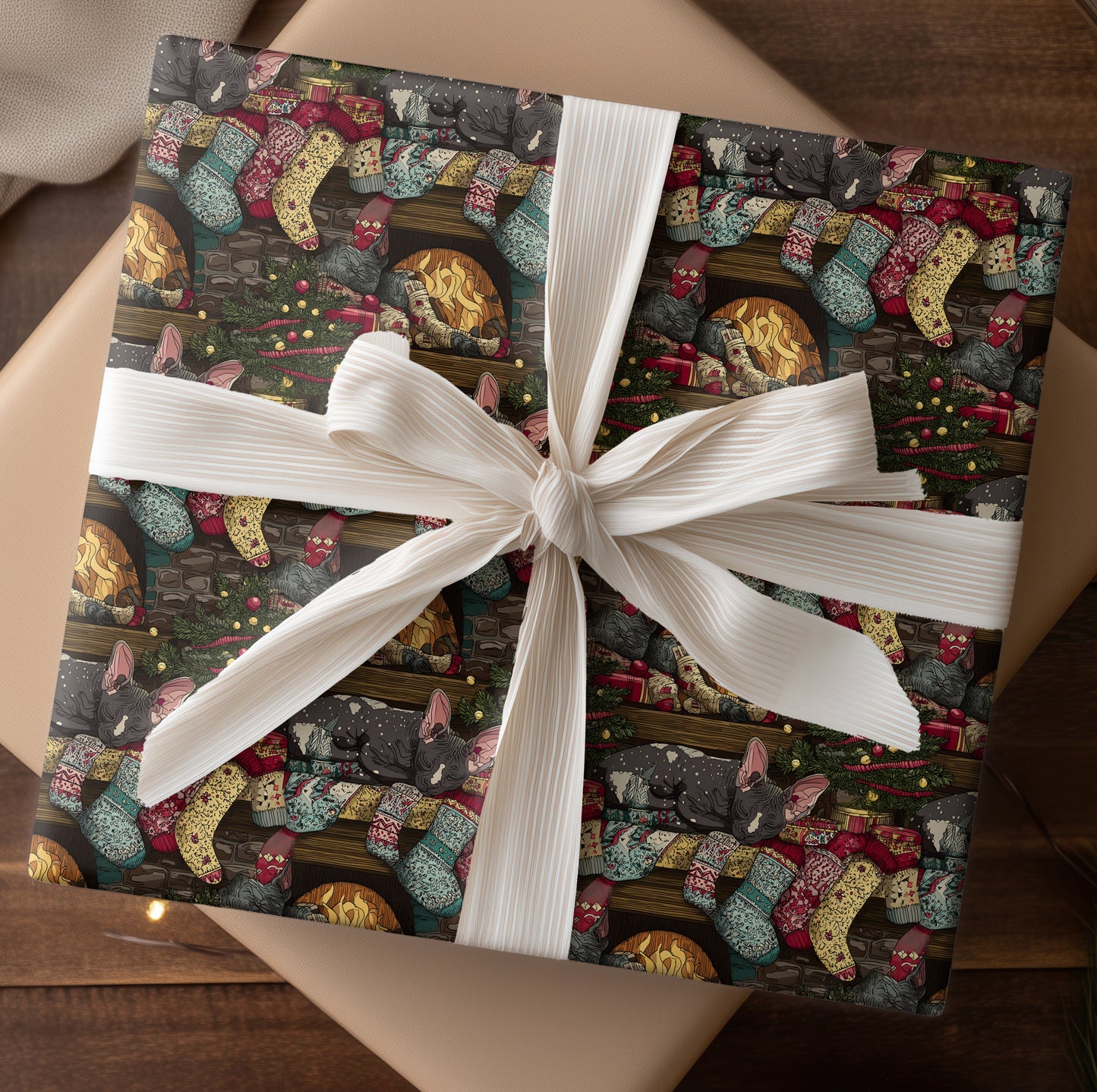 Cozy Cats Claim Christmas Corner