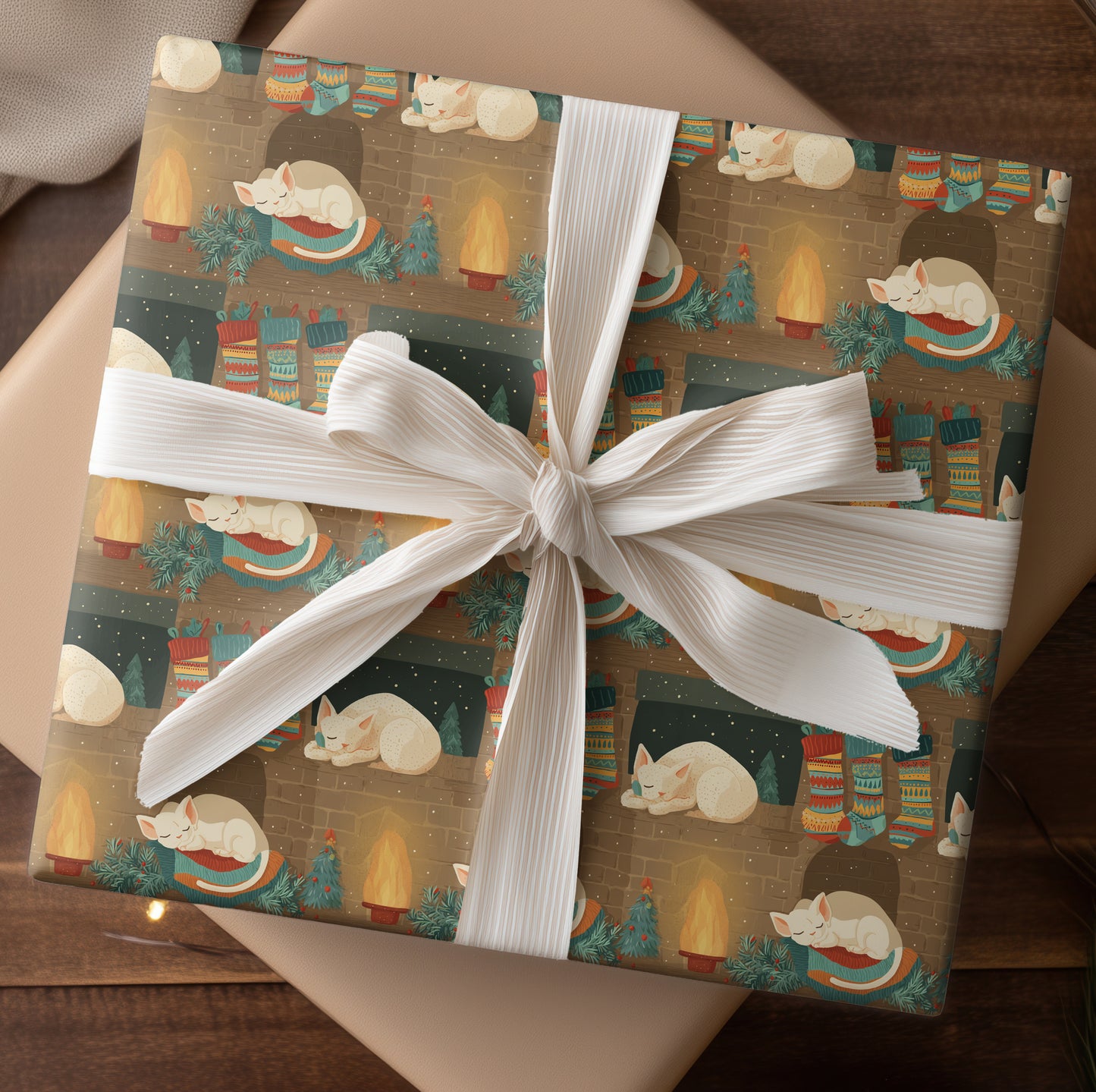 Cozy Cats Await Christmas Magic