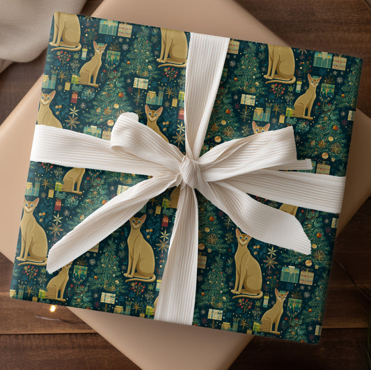 Feline Festivity Among Winter's Gifts