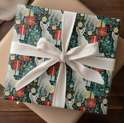 Festive Felines Among Winter's Gifts