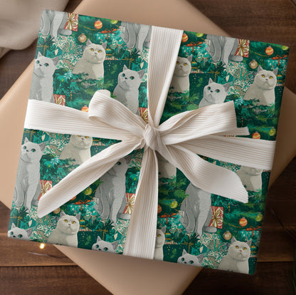 Festive Felines Among Evergreen Secrets