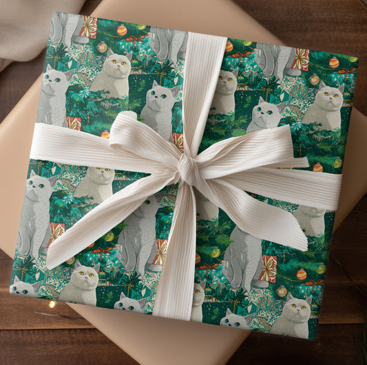 Festive Felines Among Evergreen Secrets