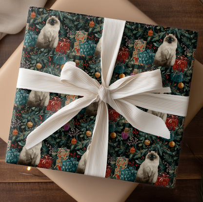 Curious Paws Among Holiday Cheer