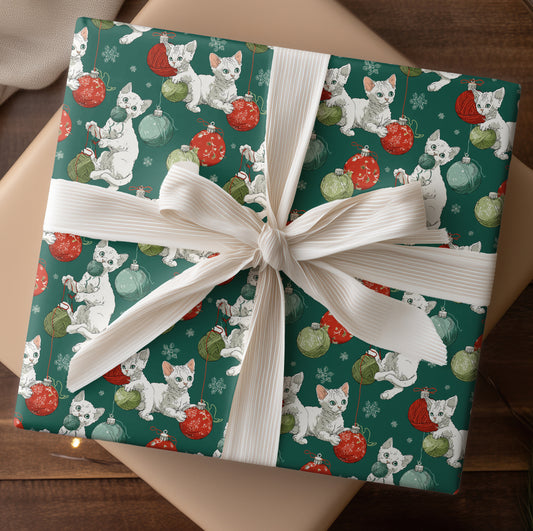 Mischievous Kittens Unravel Christmas Cheer