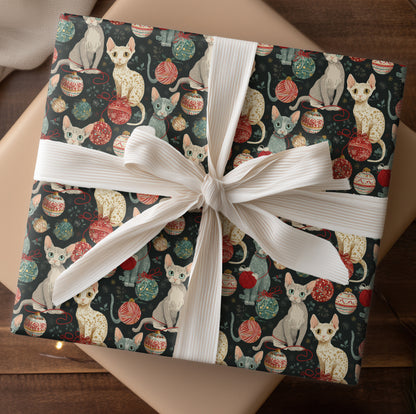 Curious Cats Unravel Christmas Cheer